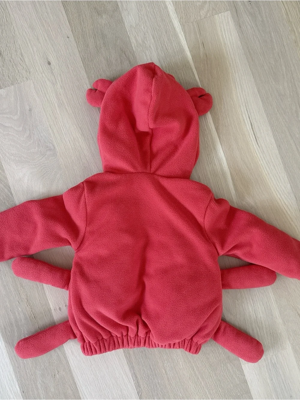 Kids Plush Crab Puffer Jacket Halloween Costume